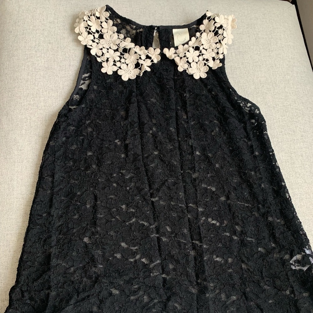 Anthropologie By Elouise Lace Collar Sleeveless